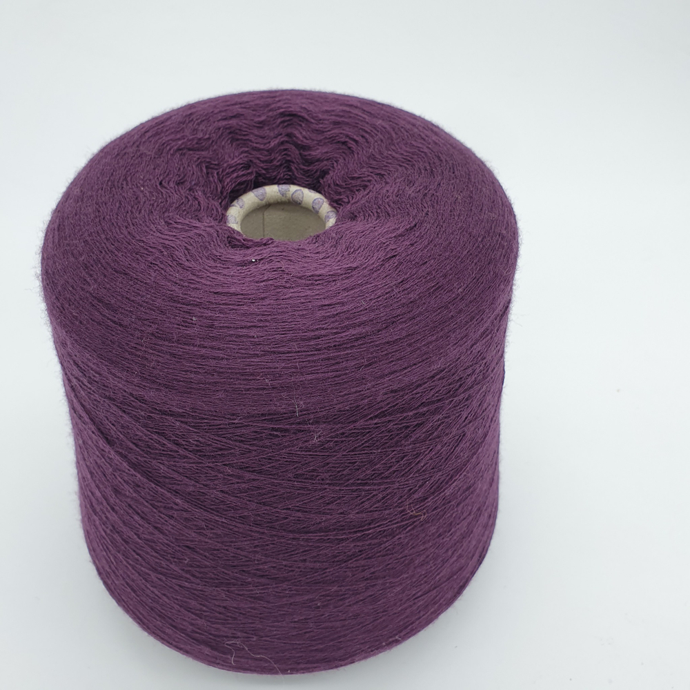 Пряжа Zegna Baruffa Cashwool 2/30 (100% мериносовая шерсть),1500м/100гр, баклажан