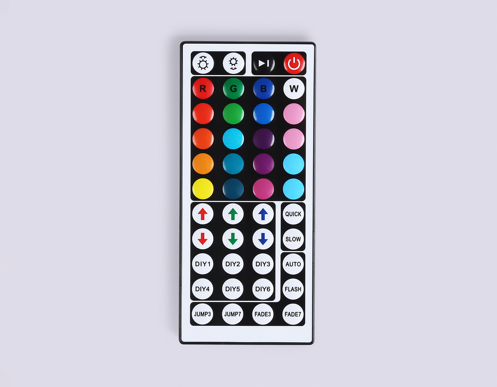 Контроллер для светодиодных лент RGB с инфракрасным пультом 6A 12V 72W/ 24V 144W GS11251 (CR2025)