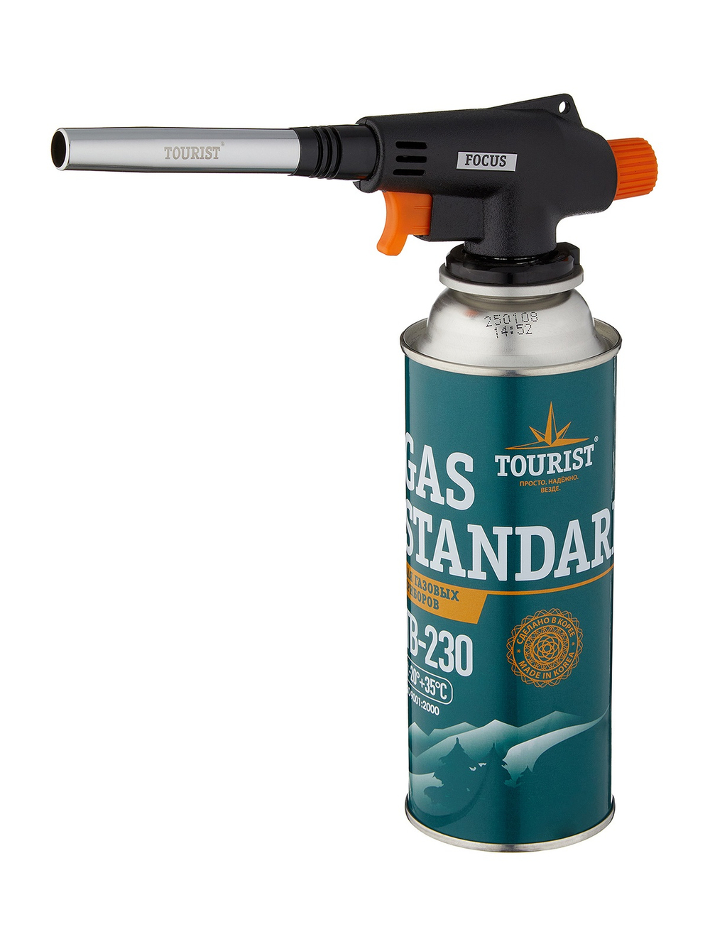 Резак газовый TOURIST FOCUS с пьезоподжигом, с соплом паяльного типа