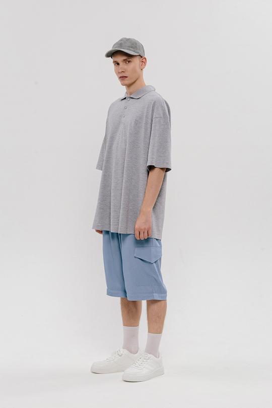 Поло Менли, цвет серый