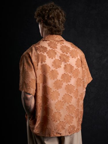 Оранжевая рубашка с коротким рукавом 2s1 studio