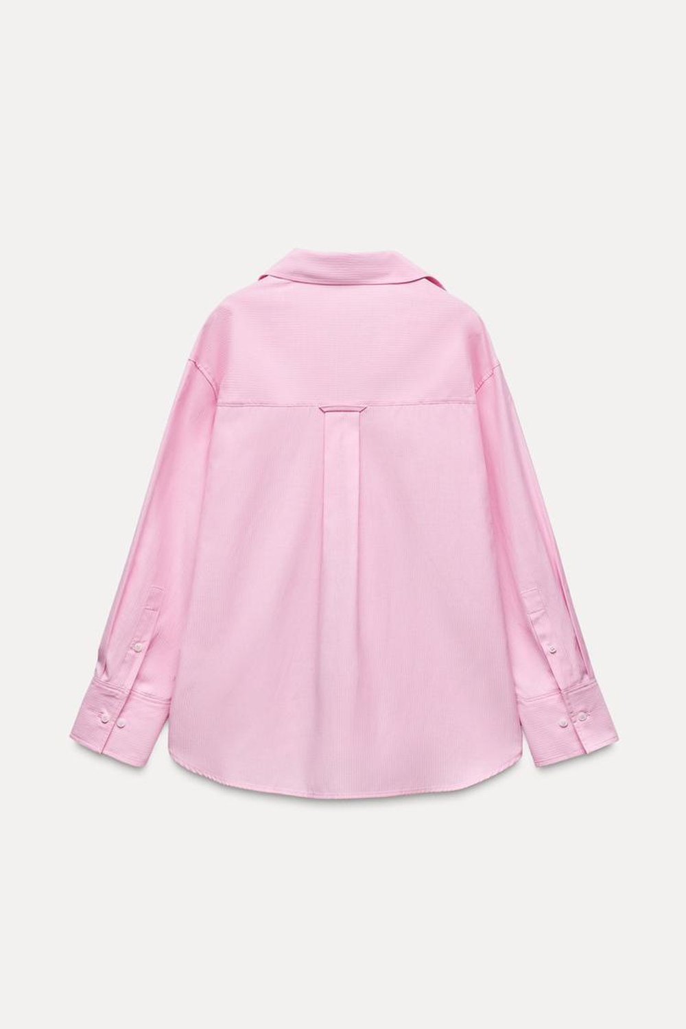 ZARA РУБАШКА ОКСФОРД В ПОЛОСКУ, РОЗОВЫЙ/БЕЛЫЙ