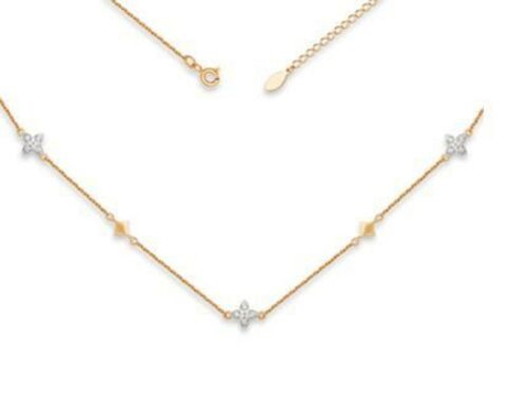 Колье из золота с фианитами