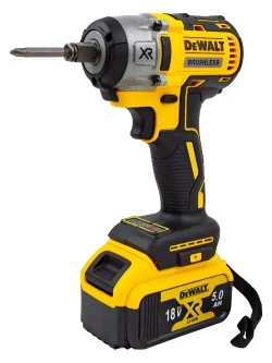 DeWalt Гайковёрт Аккумуляторный Ударный 18v + Болгарка УШМ 125мм бесщеточная Набор 2в1 Девольт