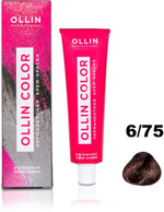 OLLIN COLOR 6/75 темно-русый коричнево-махагоновый 60мл Перманентная крем-краска для волос