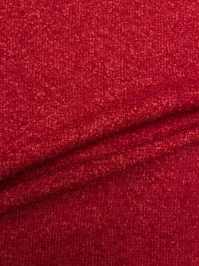 Твид шерсть с шелком и п/э красный