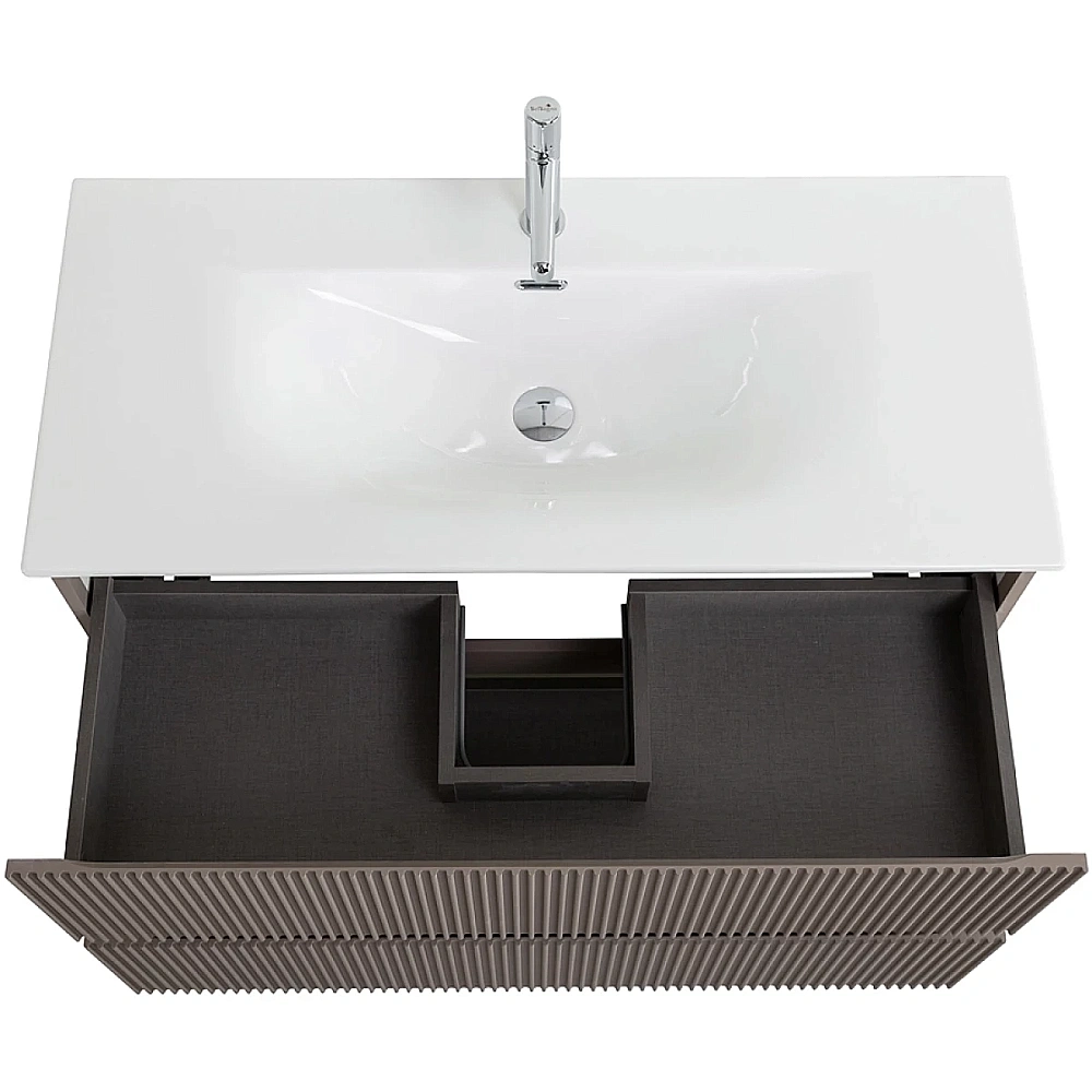 Тумба с раковиной BelBagno 120 UNO-1200-2C-SO-СO+BB-8099-120 бежевая матовая