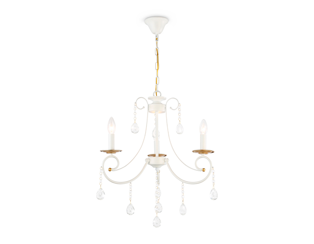 Светильник подвесной TR4915/3 WH/GD белый/золото E14/3 max 40W D550*860