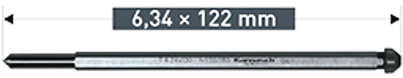 Коронка с твердосплавными напайками Karnasch Power-Max 55 Ø14×55 мм, арт. 20.1141A-014