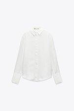 Рубашка slim из 100% шелка — zw collection