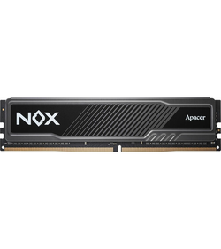Apacer DDR4 8GB 3200MHz DIMM NOX Black Gaming Memory (PC4-25600) CL16 1.35V Intel XMP 2.0, Heat Sink (Retail) 1024*8 3 years (AH4U08G32C28YMBAA-1)