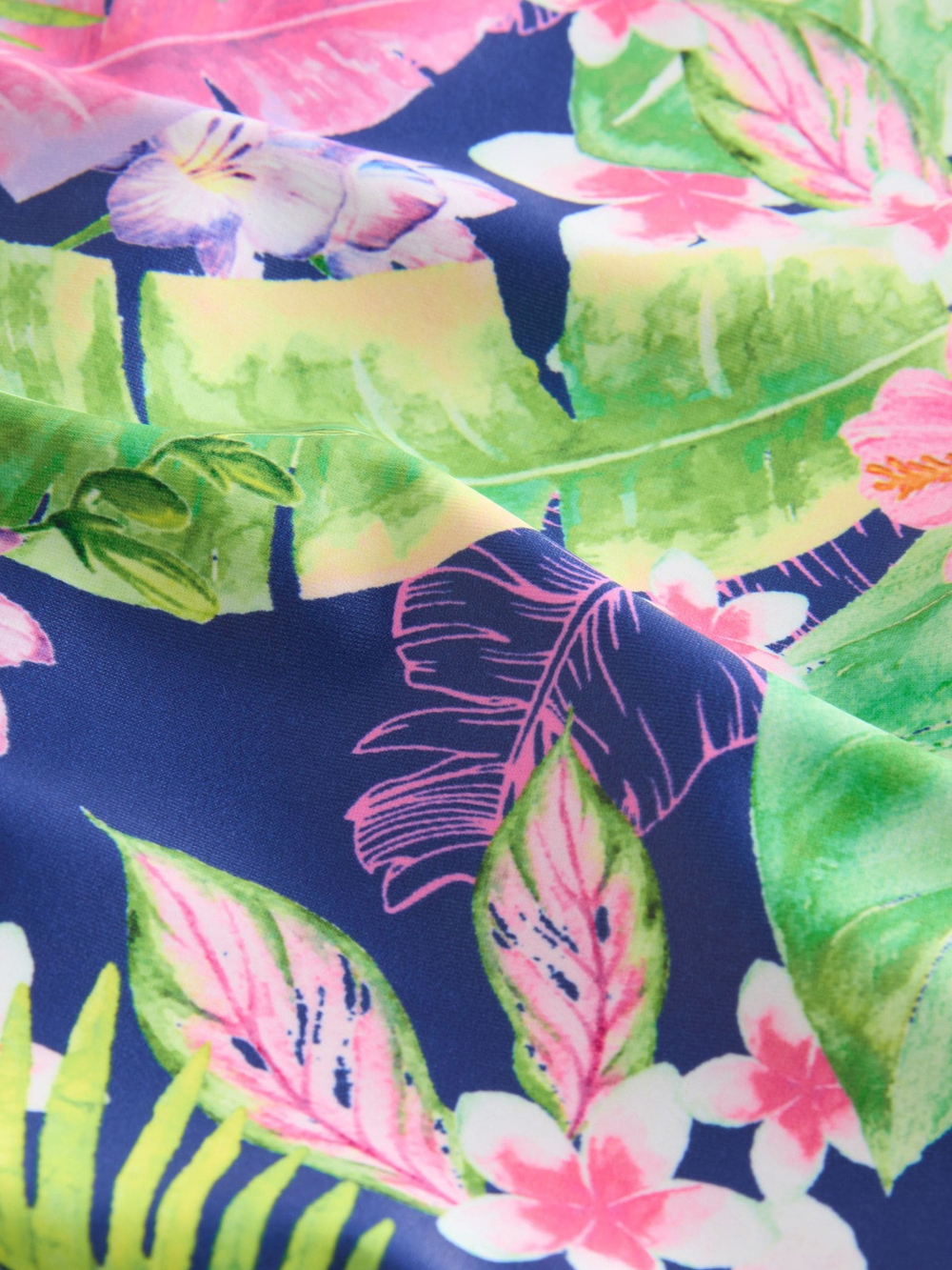 Купальник слитный на молнии для девочки Next E76-818, Темно-синий, Розовый