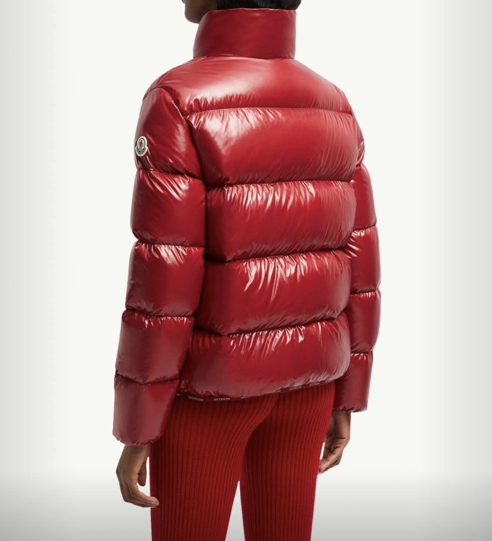 Утеплённая куртка Abbadia Short из лакового нейлона с пухом от Moncler