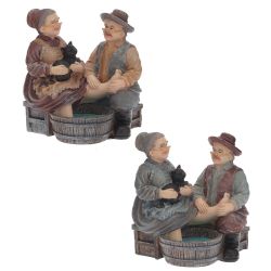 GAEM Фигурка декоративная "Бабушка с дедушкой", L11,5 W9,5 H12 см, 2в.