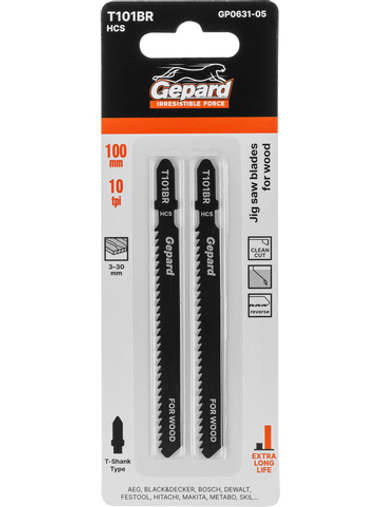 Пилка лобз. по дереву T101BR (2 шт.) GEPARD