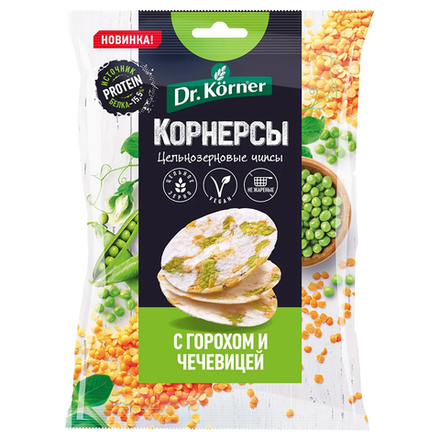 Корнерсы Dr. Korner С горохом и чечевицей 50 гр