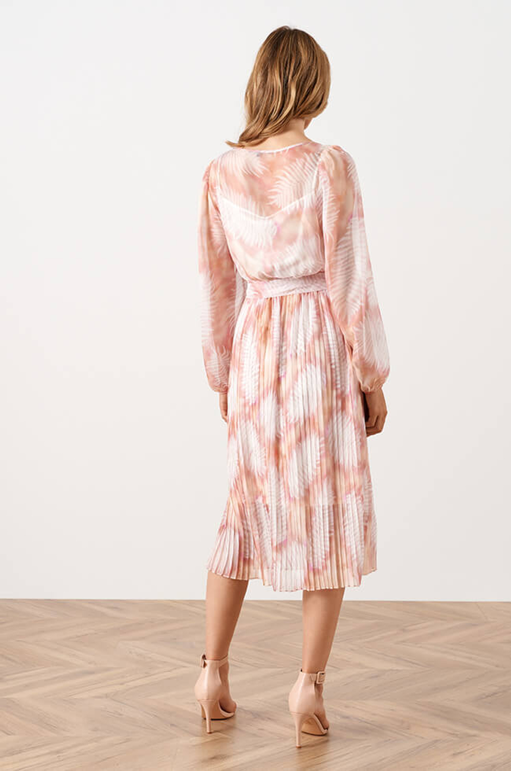 51559 Платье женское (розовый мультиколор)