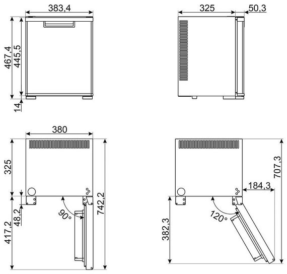 Мини-бар Smeg MTE30