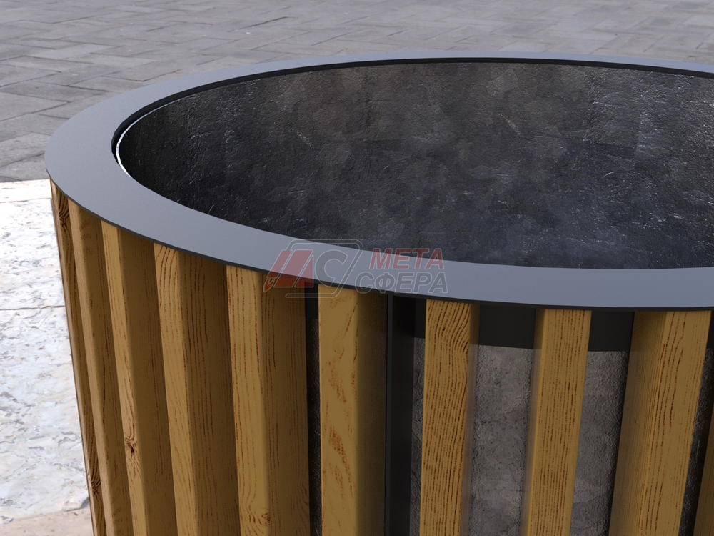 Вазон Барселона круглый