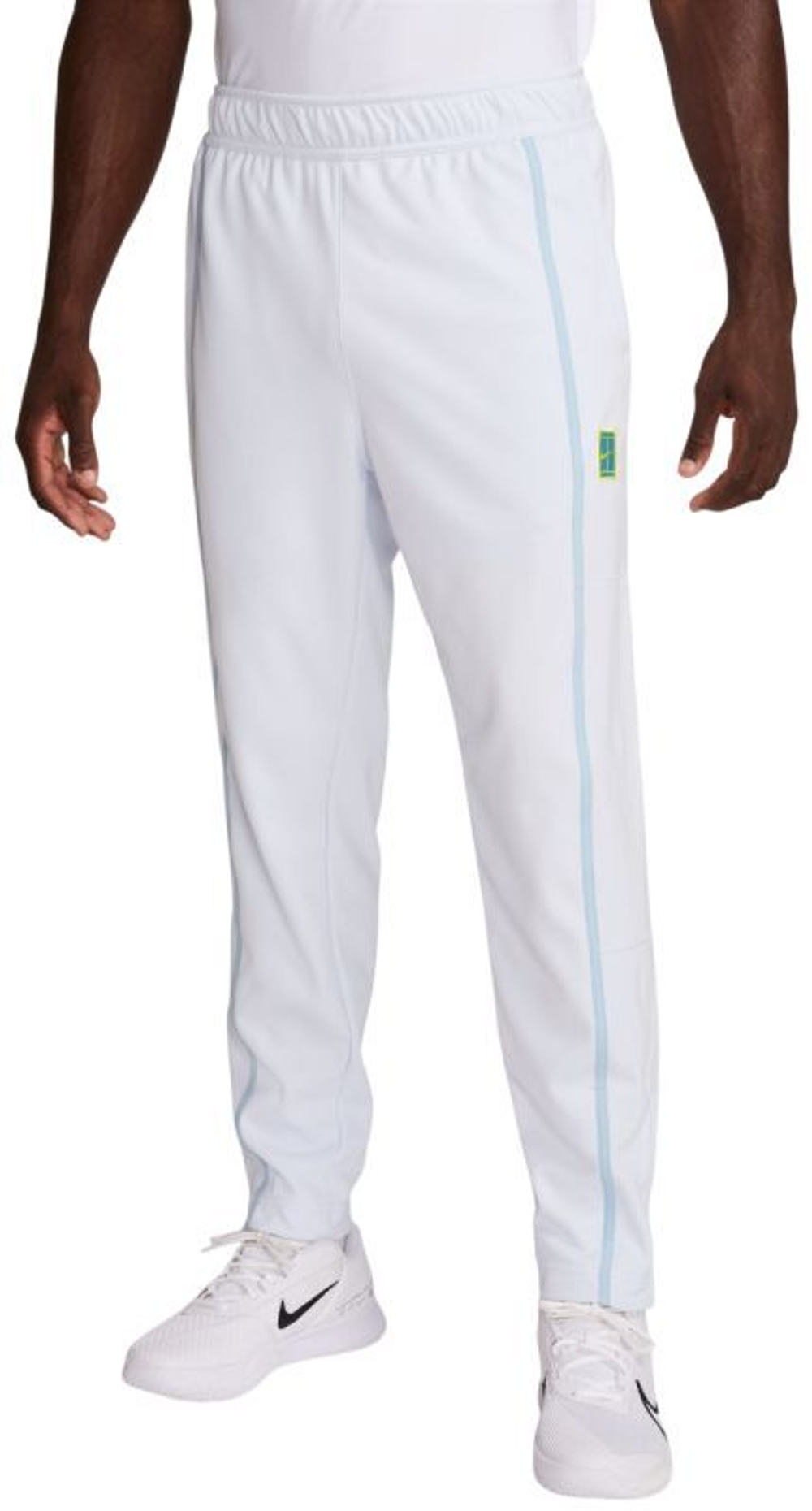 Мужские теннисные штаны Nike Court Heritage Pants - football grey/light armory blue - Фиолетовый