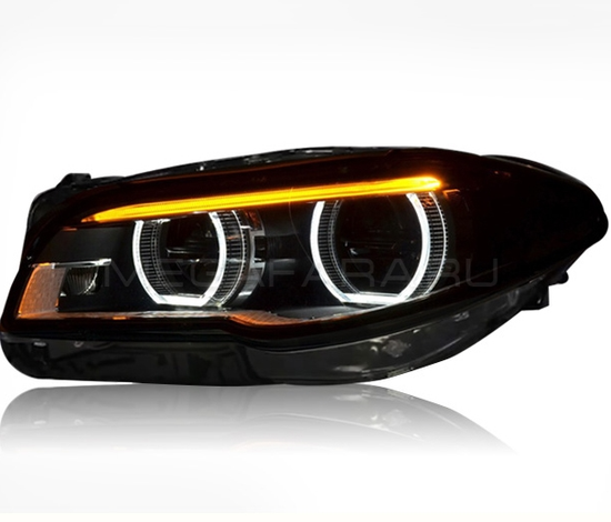 Передние фары БМВ 5 серии F10 535i 550i 2014-2017 V1 type [на РЕСТАЙЛИНГ; Комплект Л+П; Полностью светодиодные]
