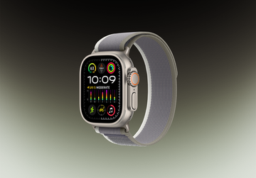 Часы Apple Watch Ultra 2 GPS + Cellular 49 мм, титановый корпус, ремешок Trail цвета Зеленый/Серый,размер L/M