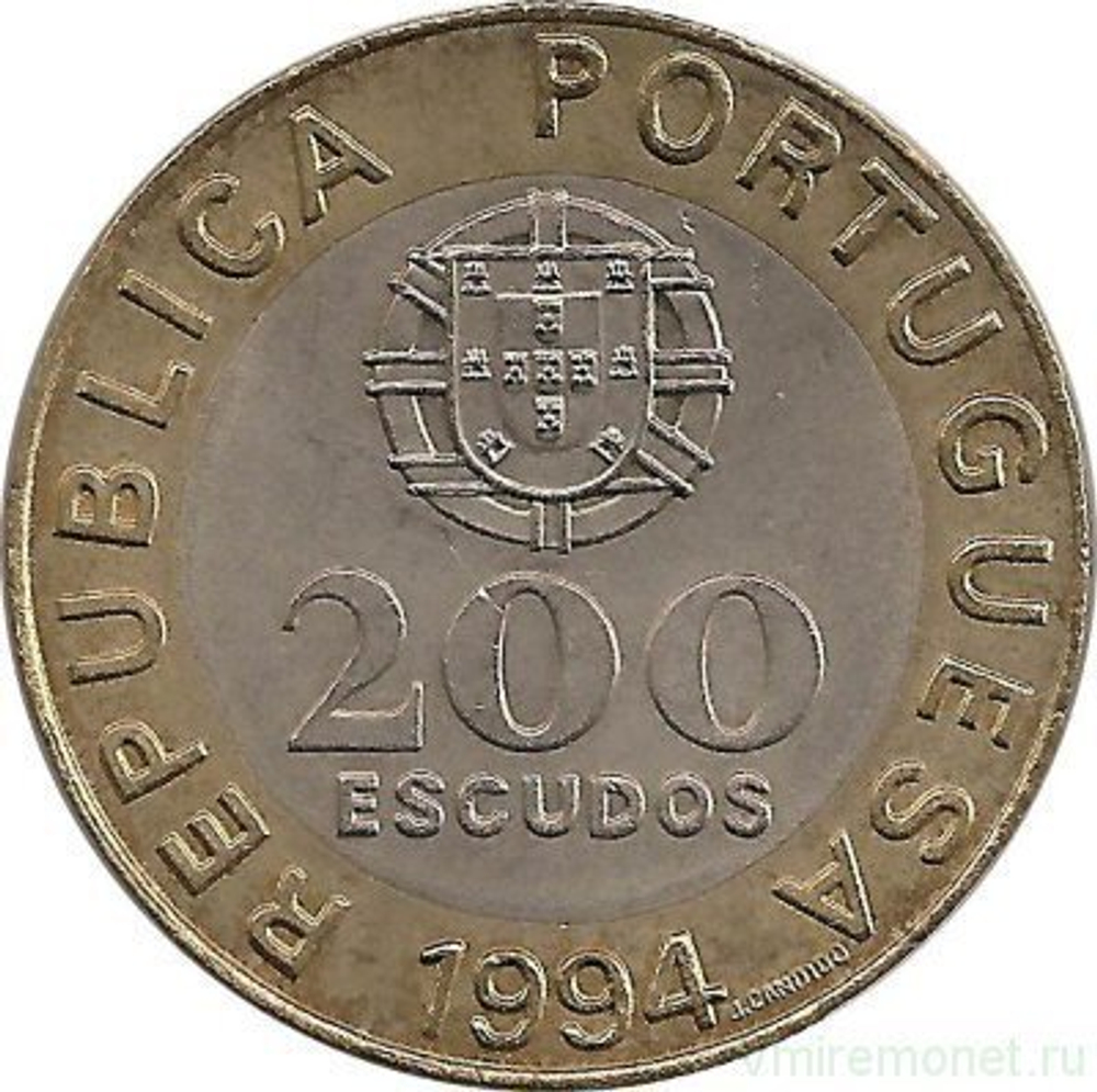 200 эскудо 1994 года "Лиссабон -Европейская культурная столица"
