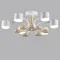8231/6C COMFI LN25 262 белый, металл/дерево/пластик Светильник потолочный LED GX53 6*9W 220V RONDO