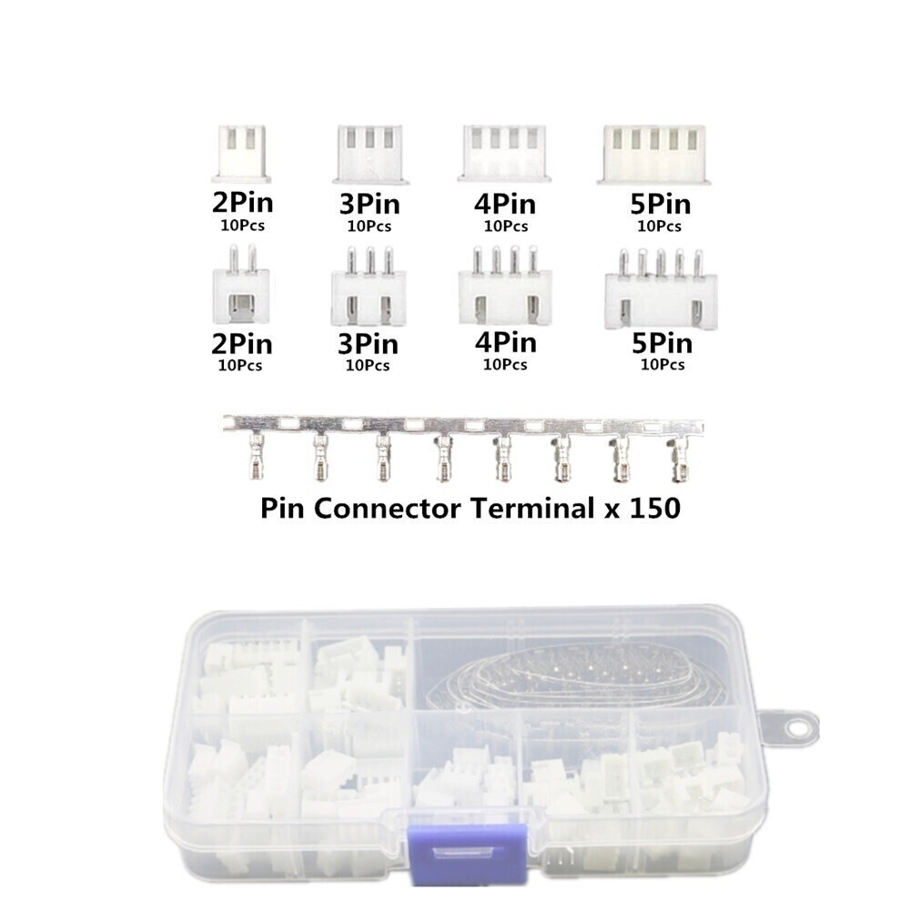 230 шт. XH2.54 2 P 3 P 4 P 5 pin комплект разъемов JST