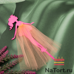 Топпер «Принцесса №2» (фуксия, цвет ткани в ассортименте)