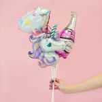 Шар с клапаном (13"/33 см) Мини-фигура, Кольцо с бриллиантом 1 шт.