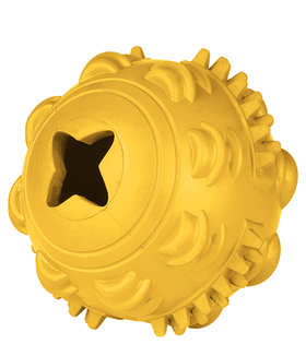 Mr.Kranch Игрушка для собак Мяч 8см желтый с ароматом сливок