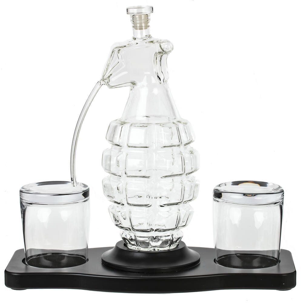 GAEM Графин "Граната" 900 мл с 2-мя стаканами 240 мл, L31 W14,5 H30 см