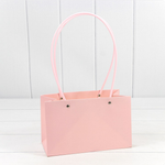 Пакет подарочный 22х13,5х10,5 Ваза для цветов (Розовый)