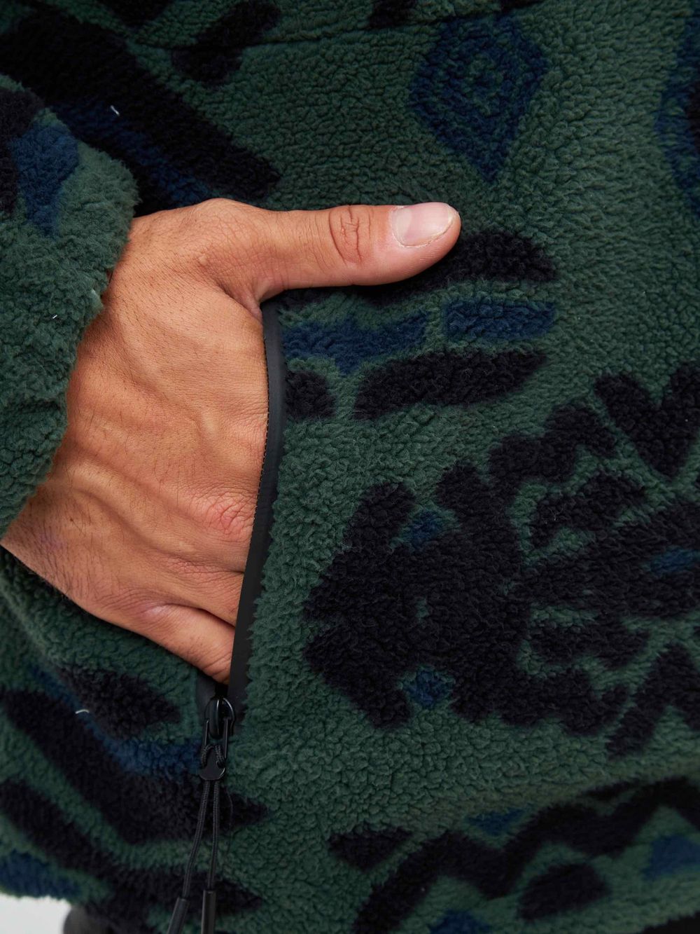 Толстовка Kefirmaykifer Флисовая Zip зеленая