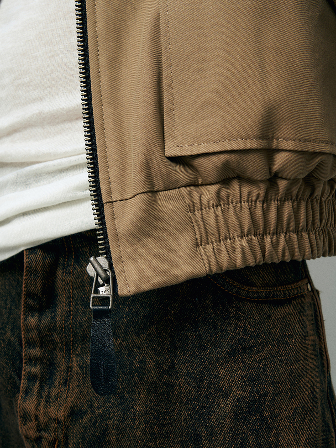 Бомбер "AVIATOR" бежевый