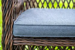 "Доппио" обеденная группа плетеная, цвет коричневый