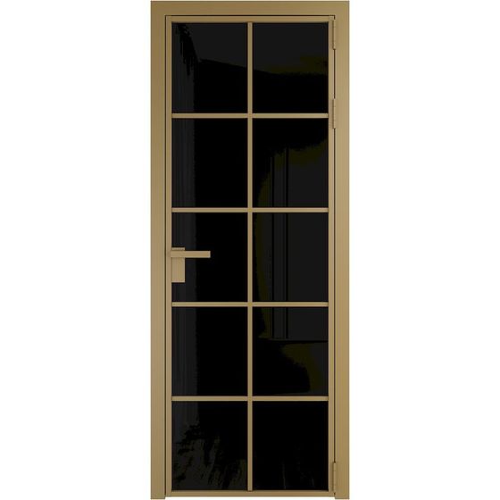 Алюминиевая дверь 4AG золото остеклённая