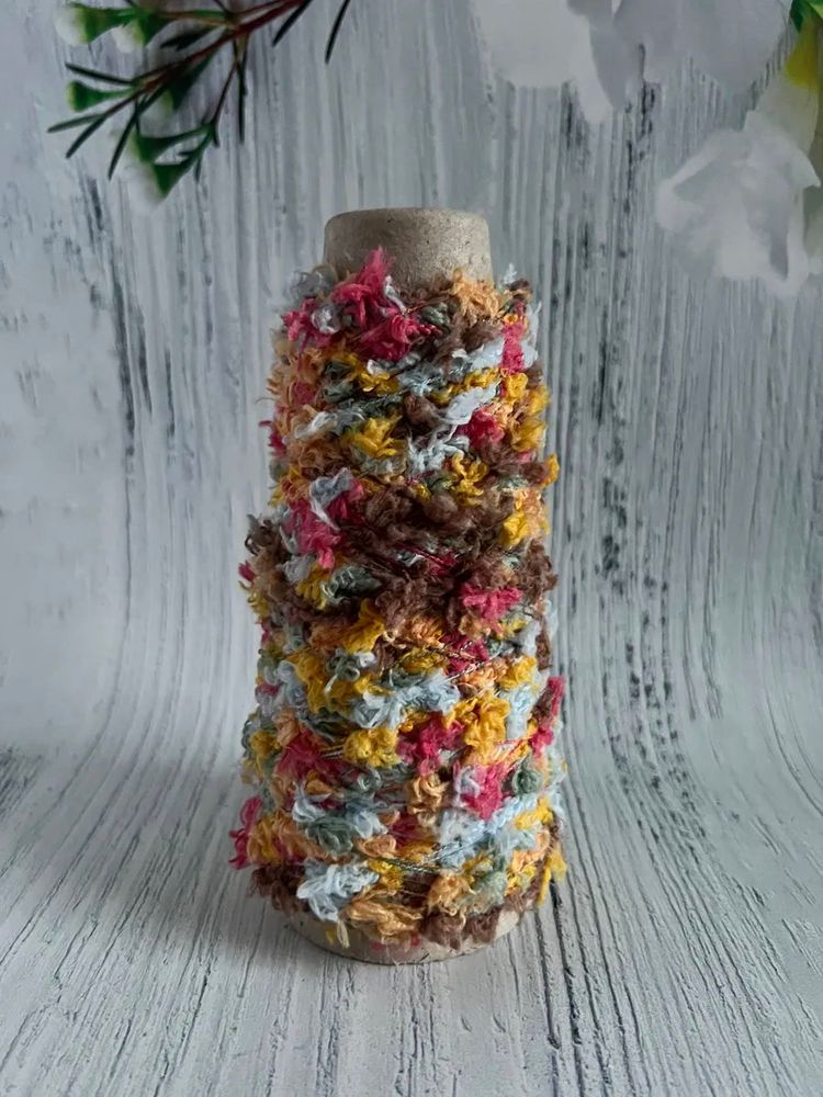 Пряжа Единорог UNICORN мультиколор с шишибриками 50 g