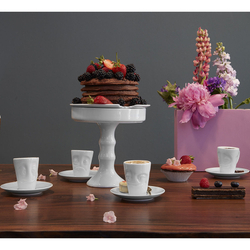 Кофейная чашка с блюдцем 80мл Tassen Buffled белая