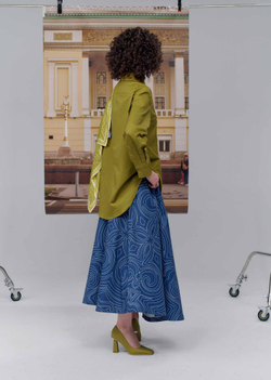 Юбка удлиненная print 291-04, S 2429