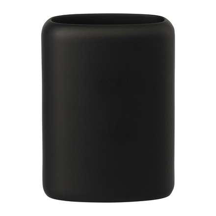 Стакан для зубных щеток slim, черный