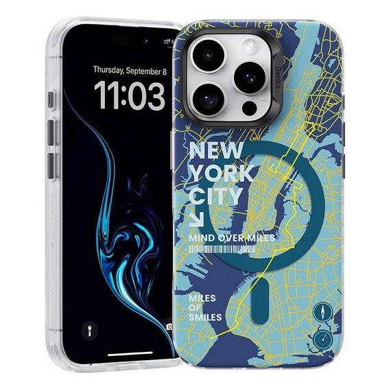 Чехол Benks Magnetic City Case для iPhone 16 Pro Max 6.9&quot; принт New York