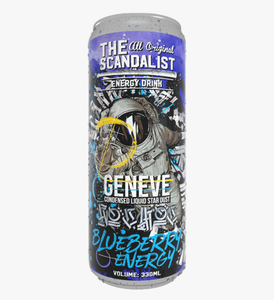 НАПИТОК ЭНЕРГЕТИЧЕСКИЙ THE SCANDALIST ENERGY DRINK GENEVE ЧЕРНИКА 450МЛ