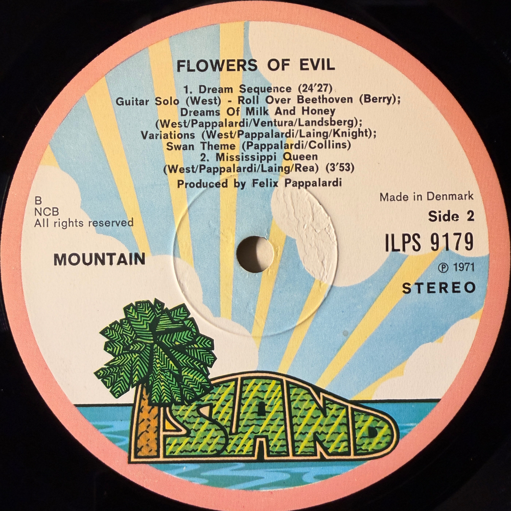 Mountain ‎– Flowers Of Evil (Дания 1971г.) Т