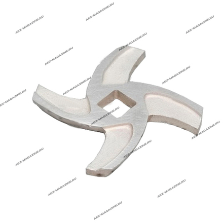 Нож для мясорубок 4-х лопастной, D-48мм, квадрат 8мм, тип Y