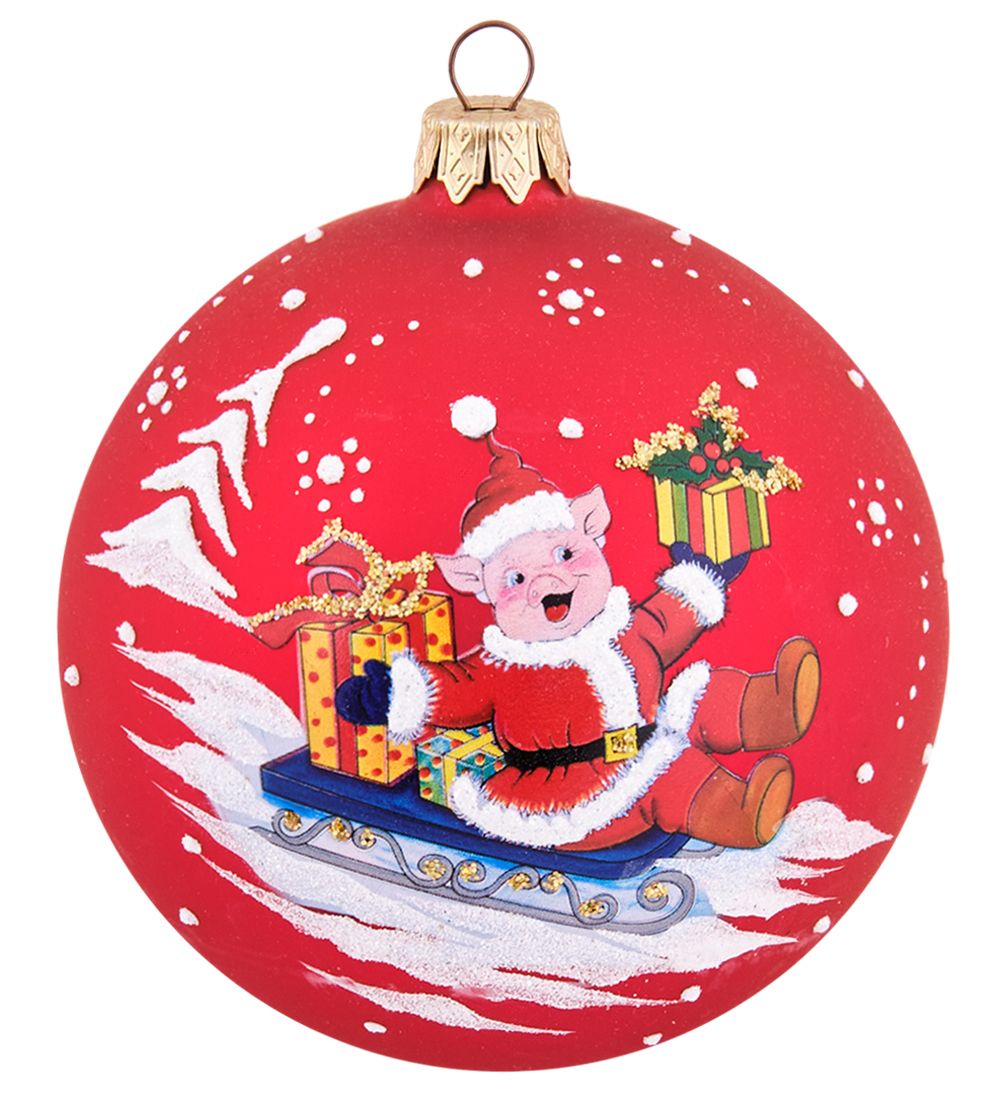 Элита НФШ-1690/2 Ел.украшение Шар «Поросенок» 100 мм