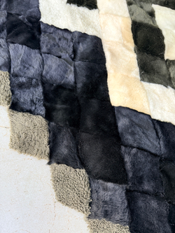 Покрывало меховое ковер из шкуры овчины