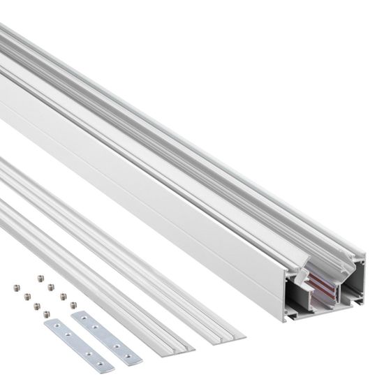 135241 SHINO NT24 123 белый Низковольтный шинопровод для монтажа в натяжной потолок 2м IP20 48V FLUM