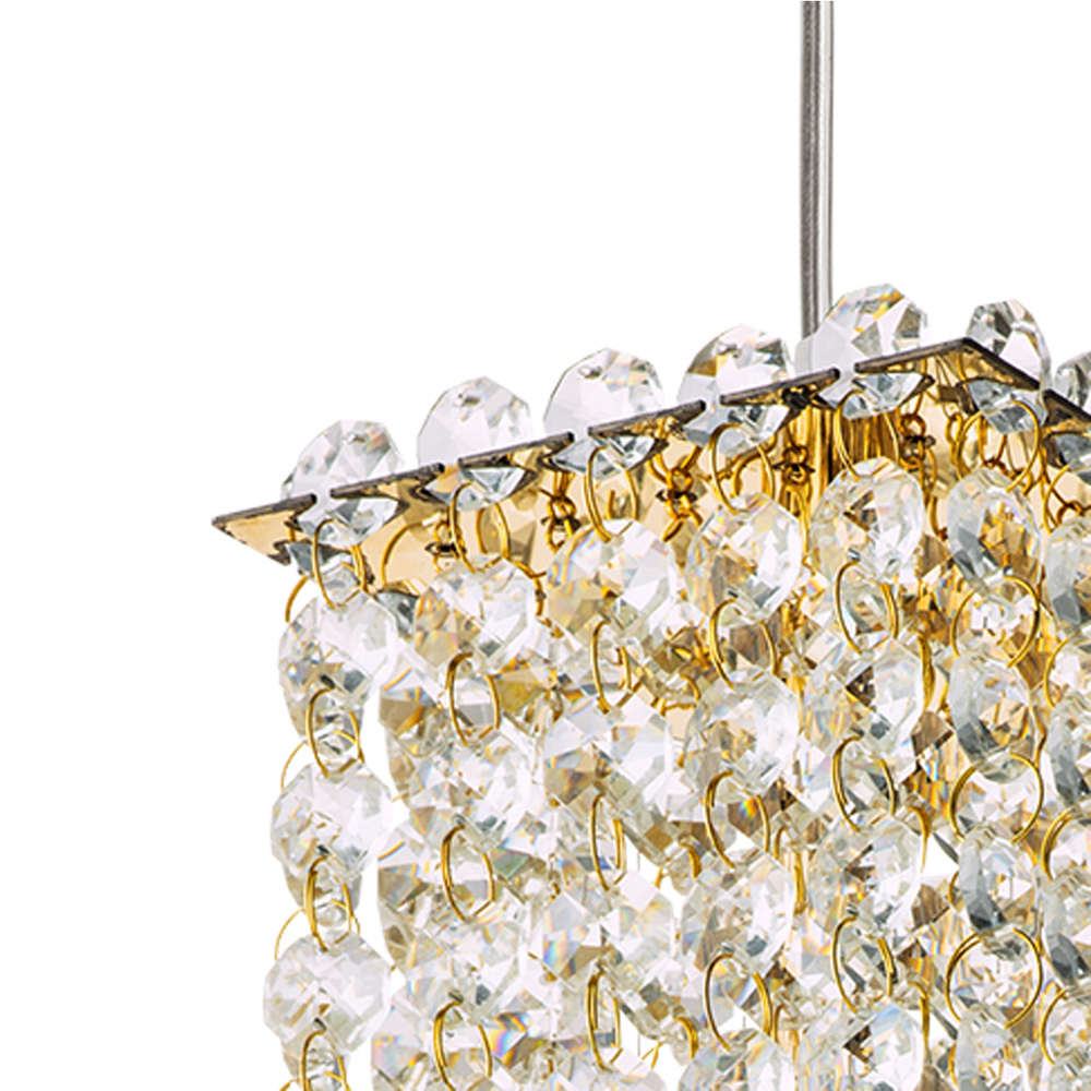 795422 Подвес CRISTALLO 1х40W G9 ЗОЛОТО